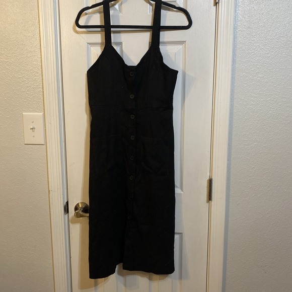 SHEIN Dresses & Skirts - Shein Overall Corduroy, Dress Size S Pockets Mini Adjustable Black